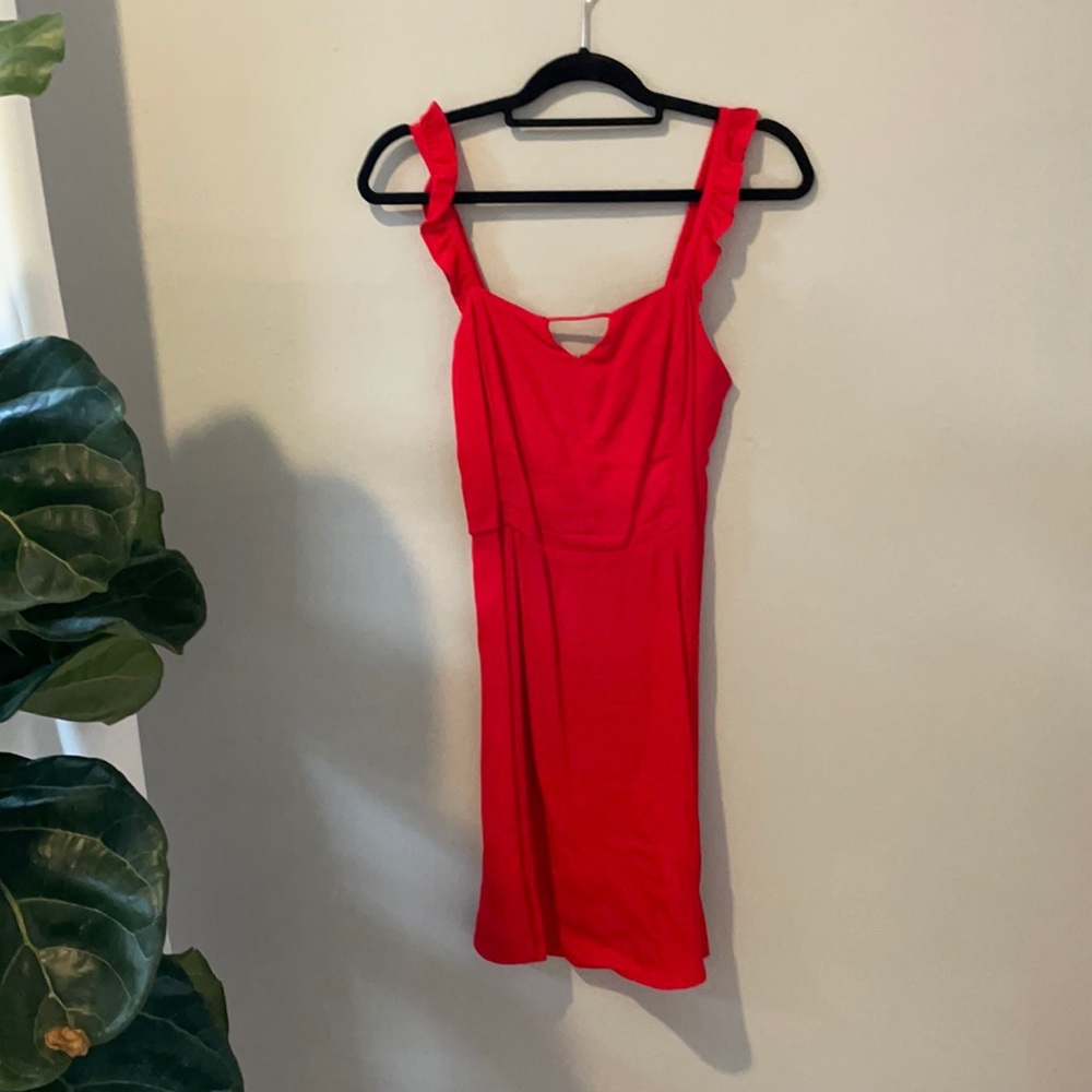 Summer red dress